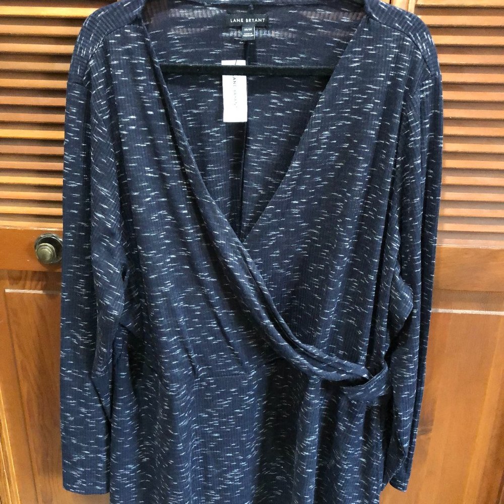Lane Bryant 26 28 V-Neck Wrap Sweater